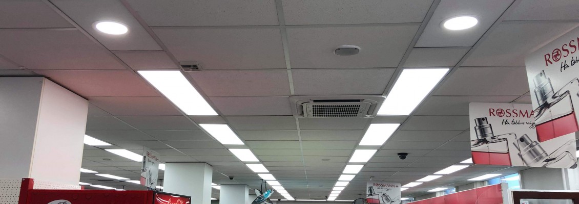 5000+ LED lámpatest beépítése a Rossmann Drogériákban