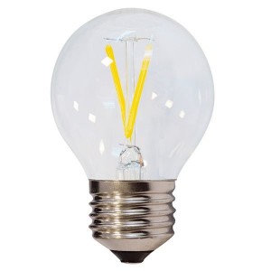 LED lámpa, égő, E27 foglalat, G45 körte forma,filament 4 watt, 300°,  meleg fehér - Optonica