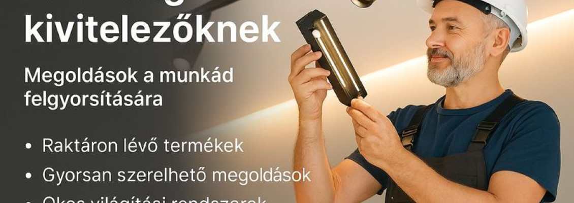 LED világítás kivitelezőknek – Megoldások, amelyek gyorsítják a munkát