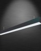 Sonata LED lineáris hasáb lámpatest függesztékkel 40W 4000K 4300lm 120cm Fekete 