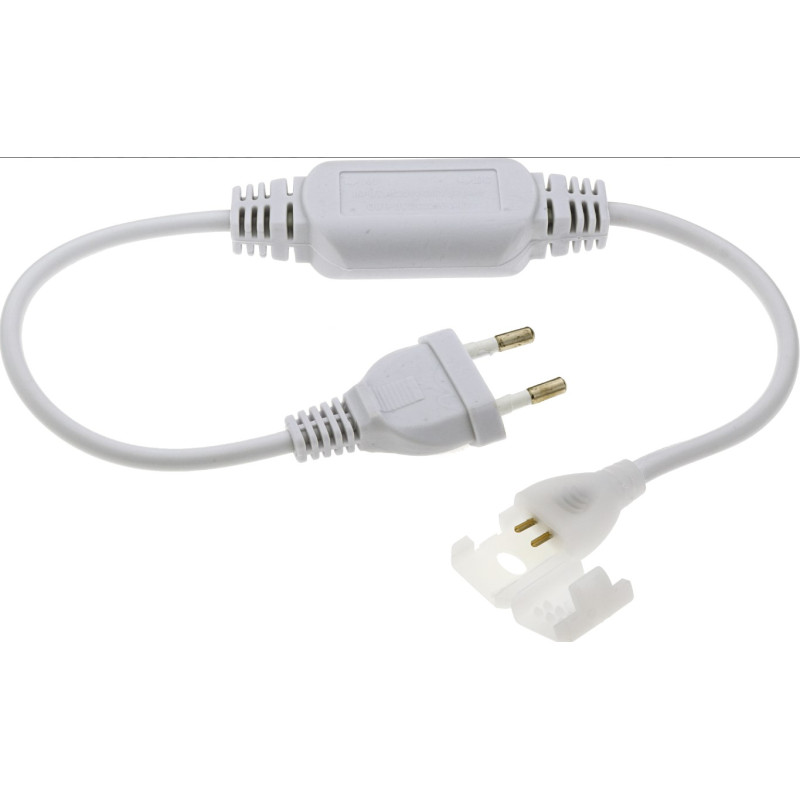 Dugvillával szerelt betáp kábel 220V-os - LED COB szalaghoz