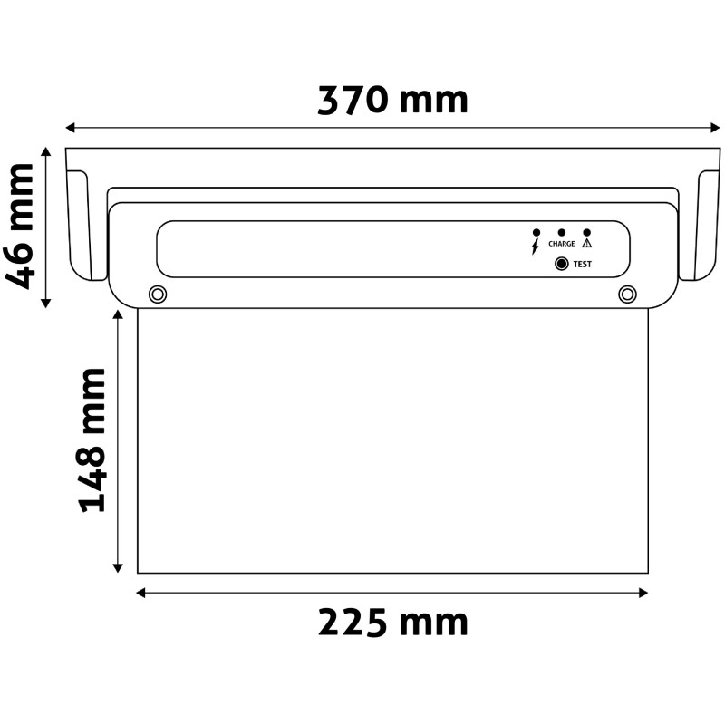 AVIDE univerzális EXIT lámpa matricákkal 0.3W 3óra (állandó üzemű) IP20