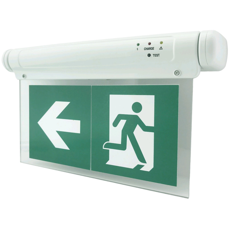 AVIDE univerzális EXIT lámpa matricákkal 0.3W 3óra (állandó üzemű) IP20