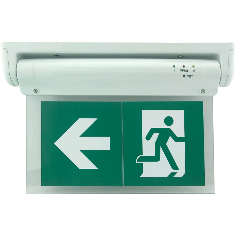 AVIDE univerzális EXIT lámpa matricákkal 0.3W 3óra (állandó üzemű) IP20