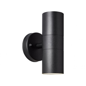 Kültéri fali GU10 MAX 2*18W IP44 fekete brilliant lámpa