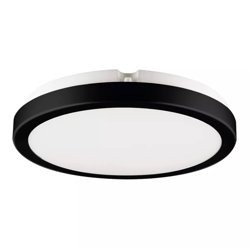 MILAGRO Vera fekete mennyezeti lámpa 24W 4000K 2600lm IP65 280mm