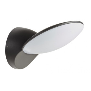 kültéri kerek oldalfali lámpa,antracit 10W 480lm 4000K IP54