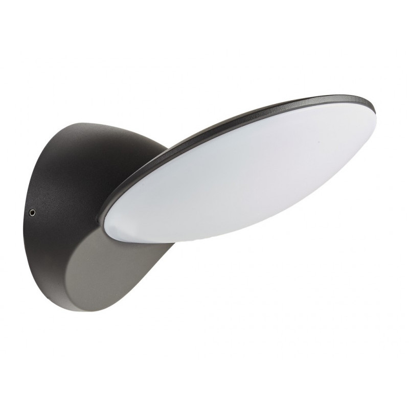 kültéri kerek oldalfali lámpa,antracit 10W 480lm 4000K IP54