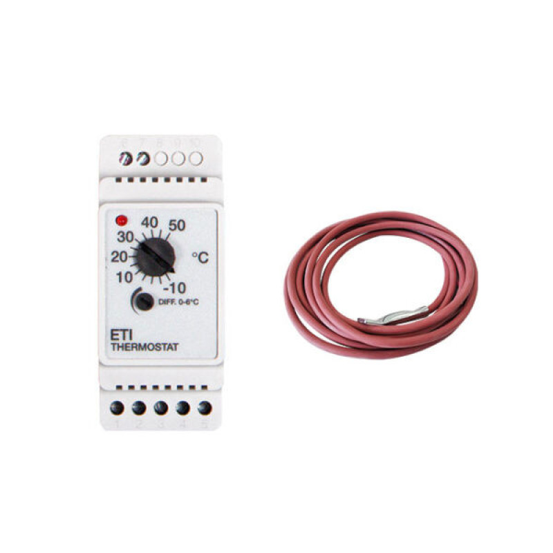 ETI-1551 termosztát csőkísérő fűtéshez