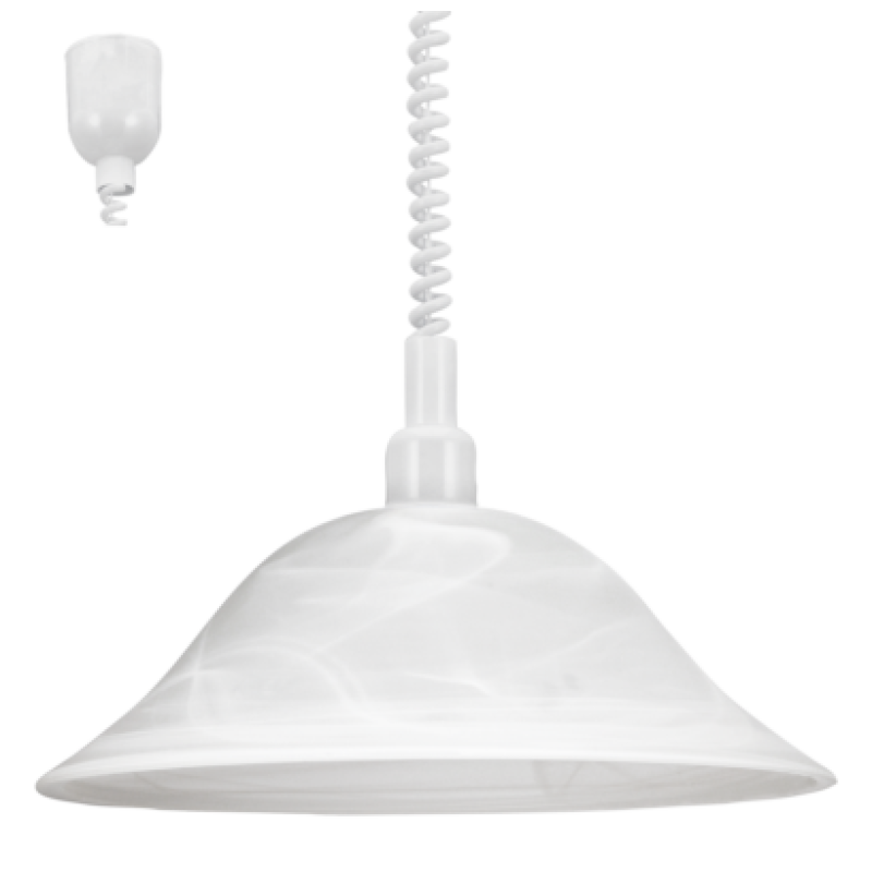 Függesztett lámpa fehér Alessandra