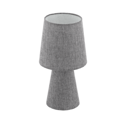 Textil asztali lámpa szürke Carpara