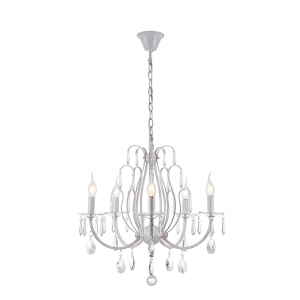 Laura fehérarany hatású csillár, 5xE14, IP20