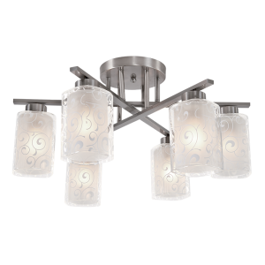 Lexi nikkel csillár, 6xE27, IP20