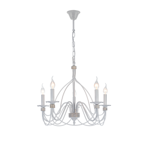 Mariel fehér és arany csillár, 5xE14, IP20