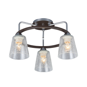 Zory wenge és króm csillár, 3xE27, IP20