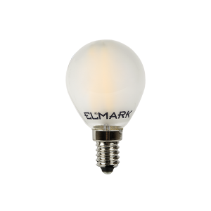 LED filament gömb 2W-os melegfehér fényforrás, G45, E14 