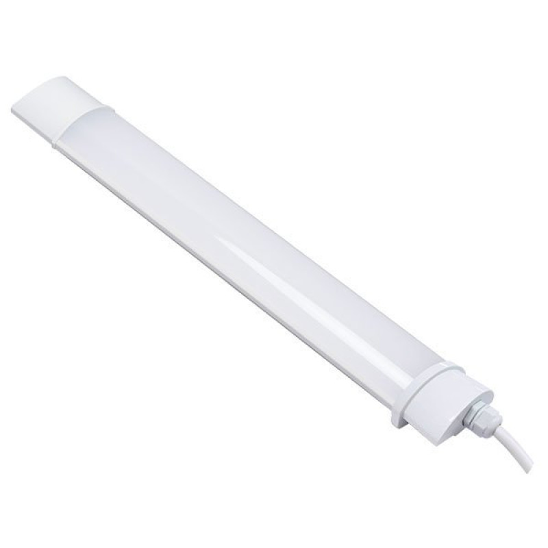 LED por és vízvédett bútorvilágítás, természetes fehér, 120cm, 40W, IP65
