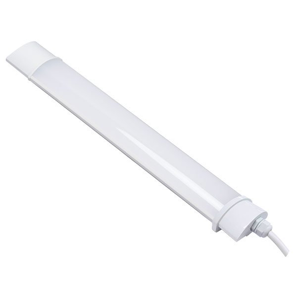 LED por és vízvédett bútorvilágítás, hideg fehér, 150cm, 50W, IP65