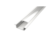 Aluminium süllyesztett LED profil R1W fehér színű eloxált víztiszta fedővel