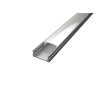 U alakú LED profil SF1S ezüst színű eloxált opál fedővel