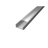 U alakú LED profil SF1S ezüst színű eloxált víztiszta fedővel