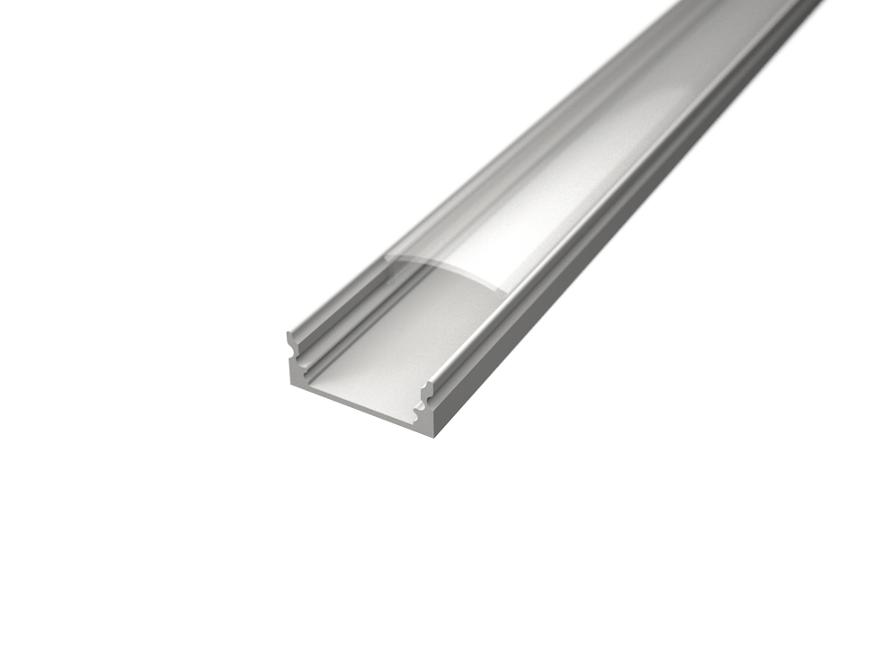 U alakú LED profil SF1W fehér színű eloxált opál fedővel
