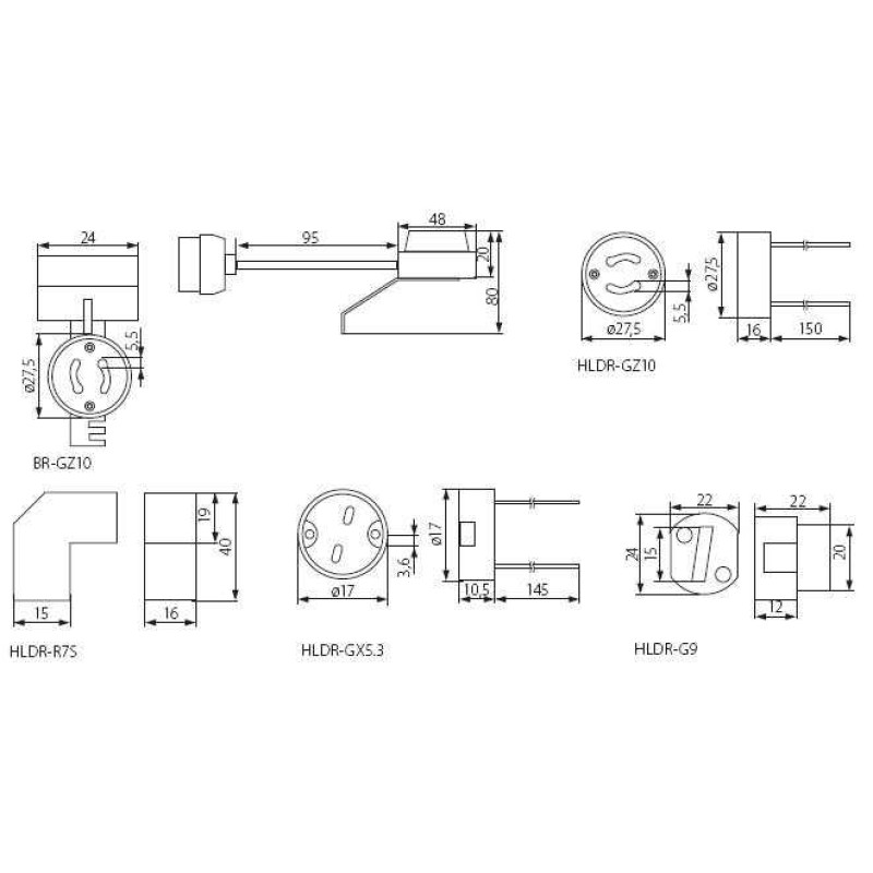 GU10 lámpa foglalat