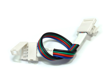 LED sarok csatlakozó vezetékkel 5050 RGB szalagokhoz