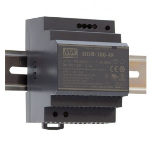 DIN sínre szerelhető LED tápegység Mean Well HDR-100-24 100W 24V