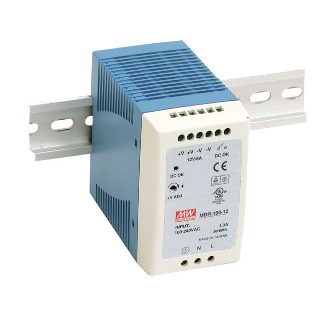 DIN sínre szerelhető LED tápegység Mean Well MDR-100-12 96W 24V