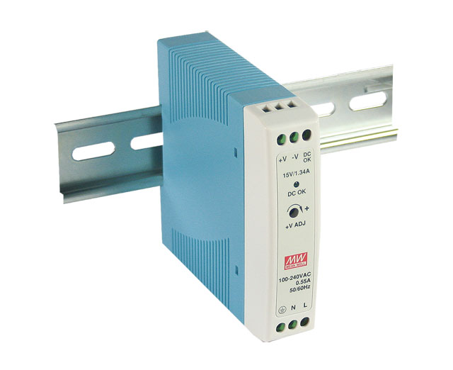 DIN sínre szerelhető LED tápegység Mean Well MDR-20-24 20W 24V