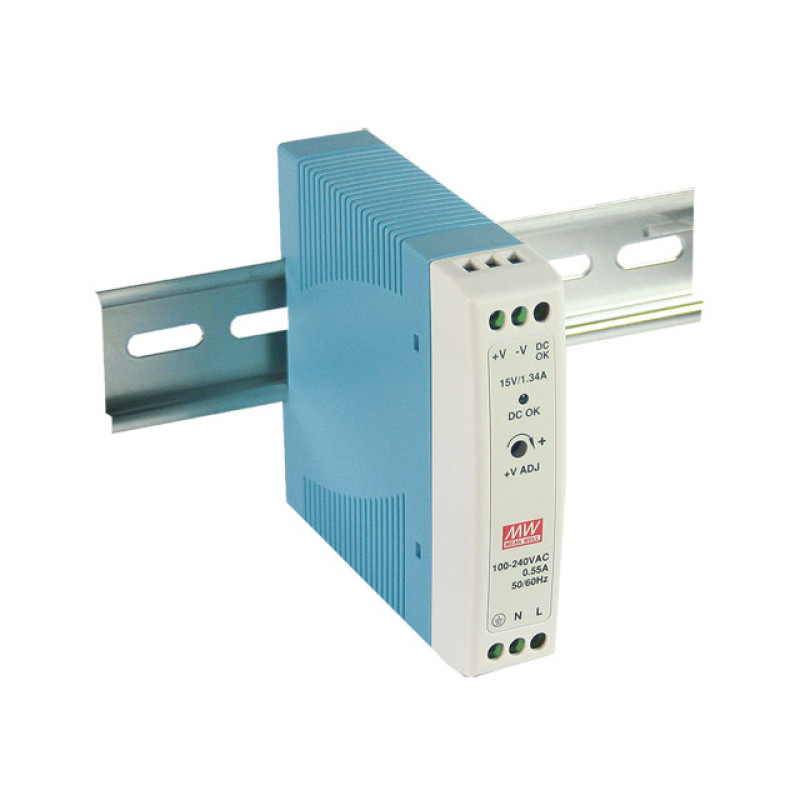 DIN sínre szerelhető LED tápegység Mean Well MDR-20-12 20W 12V