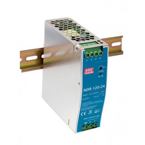 DIN sínre szerelhető LED tápegység Mean Well NDR-120-24 120W 24V