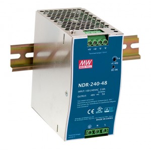 DIN sínre szerelhető LED tápegység Mean Well NDR-240-24 240W 24V