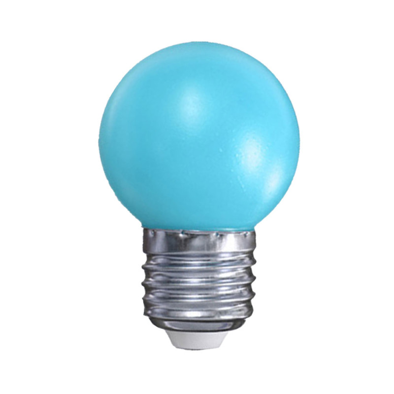 Színes LED lámpa E27 1 Watt Kék