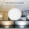 Kültéri színes LED panel, állítható fehér színű, RGB+CCT, 15Watt, IP54, 2700K-6500K, Mi-Light