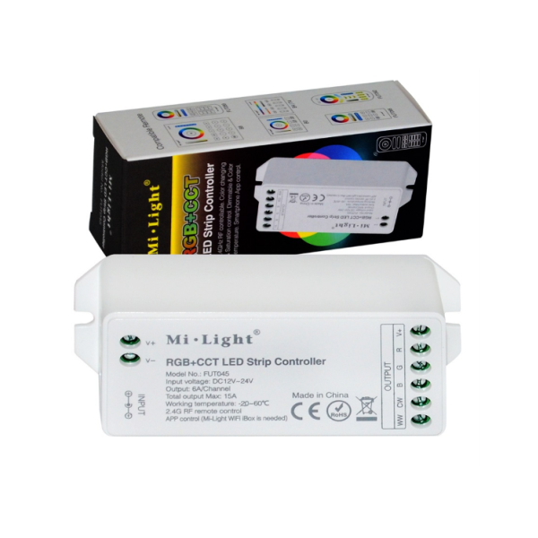 RGB+CCT LED szalag vezérlő és szabályozó