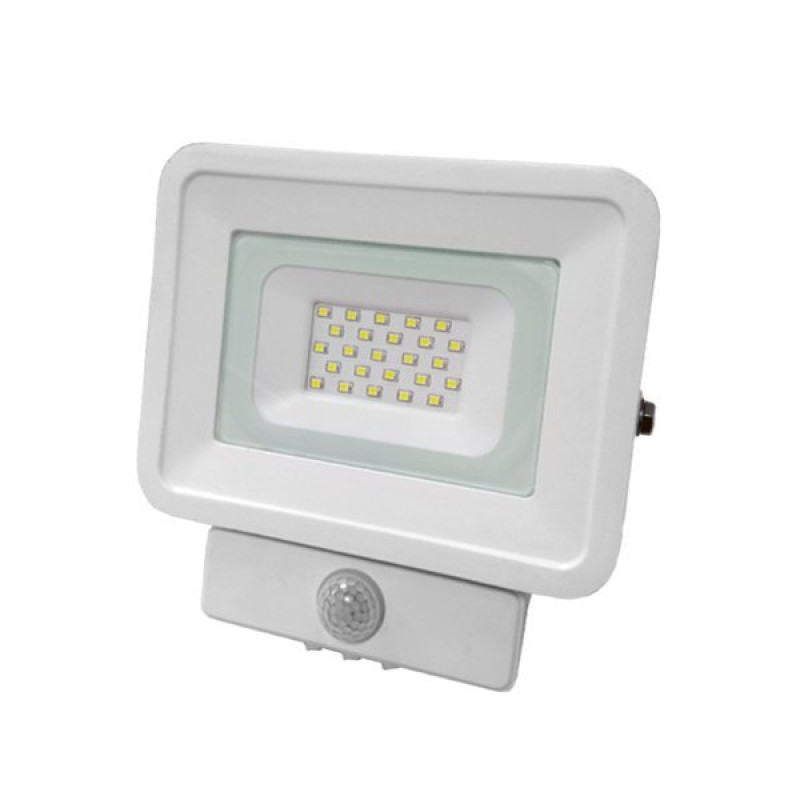 Optonica LED reflektor, kültéri, mozgásérzékelős, IP65 védettségű, Classic Line, 20 W, meleg fehér