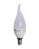 LED lámpa égő, E14 foglalat, gyertya láng forma, 6 watt, hideg fehér