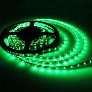 Zöld színű LED szalag, 3528 típus, 60 LED/m, 3,6 W/m, IP65 kültéri