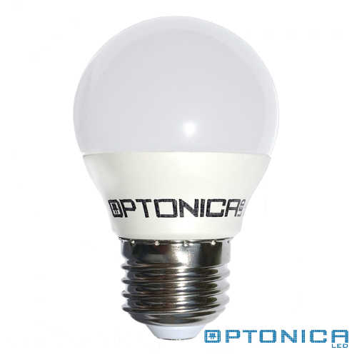 LED lámpa, égő, E27 foglalat, G45 körte forma, 4 watt, 180°,  meleg fehér - Optonica