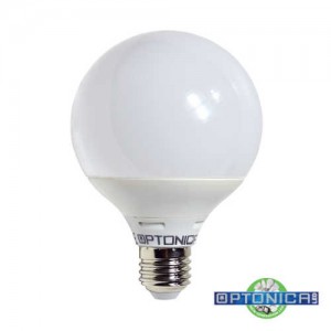 LED lámpa, égő, E27 foglalat, G120 nagy gömb forma, 15 watt, 270 fok, természetes fehér - Optonica