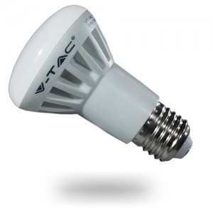 LED lámpa , égő , szpot ,  E27 foglalat , R63 , 8 Watt , hideg fehér utolsó darab