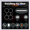 HUGOLED HEXA CORE-5 SPI Digitális Hexagon LED Lámpa szett WIFI és RF vezérléssel 5 Modul- 14505