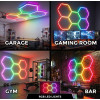 HUGOLED HEXA CORE-5 SPI Digitális Hexagon LED Lámpa szett WIFI és RF vezérléssel 5 Modul- 14505