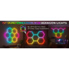HUGOLED HEXA CORE-5 SPI Digitális Hexagon LED Lámpa szett WIFI és RF vezérléssel 5 Modul- 14505