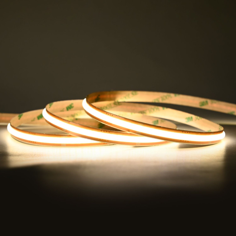 COB LED Szalag Bárhol Vágható 24V 12W 4000K Természetes Fehér Ra90 IP20 - HUGOLED 22102