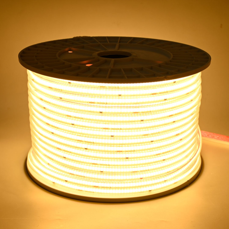 HUGOLED 22104 230V Kültéri COB LED szalag Meleg Fehér 3000K IP65