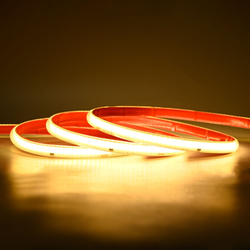 HUGOLED 22104 230V Kültéri COB LED szalag Meleg Fehér 3000K IP65