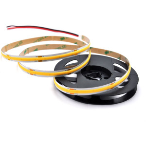 COB PRO LED Szalag 24V 15W/m 1700lm/m 4000K Természetes Fehér CRI90 IP20 Beltéri 10mm - HUGOLED 22108